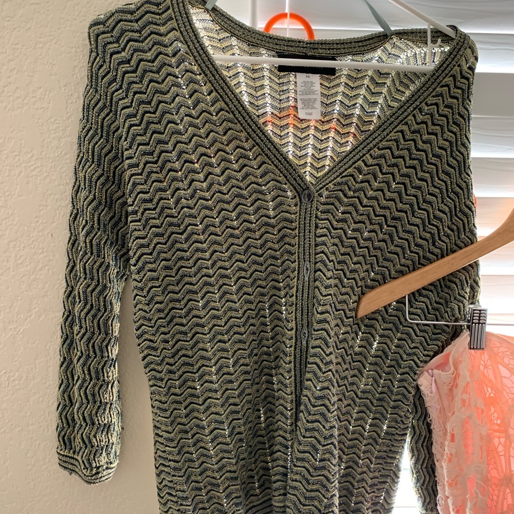 Mixed color, light office sweater. Matches all